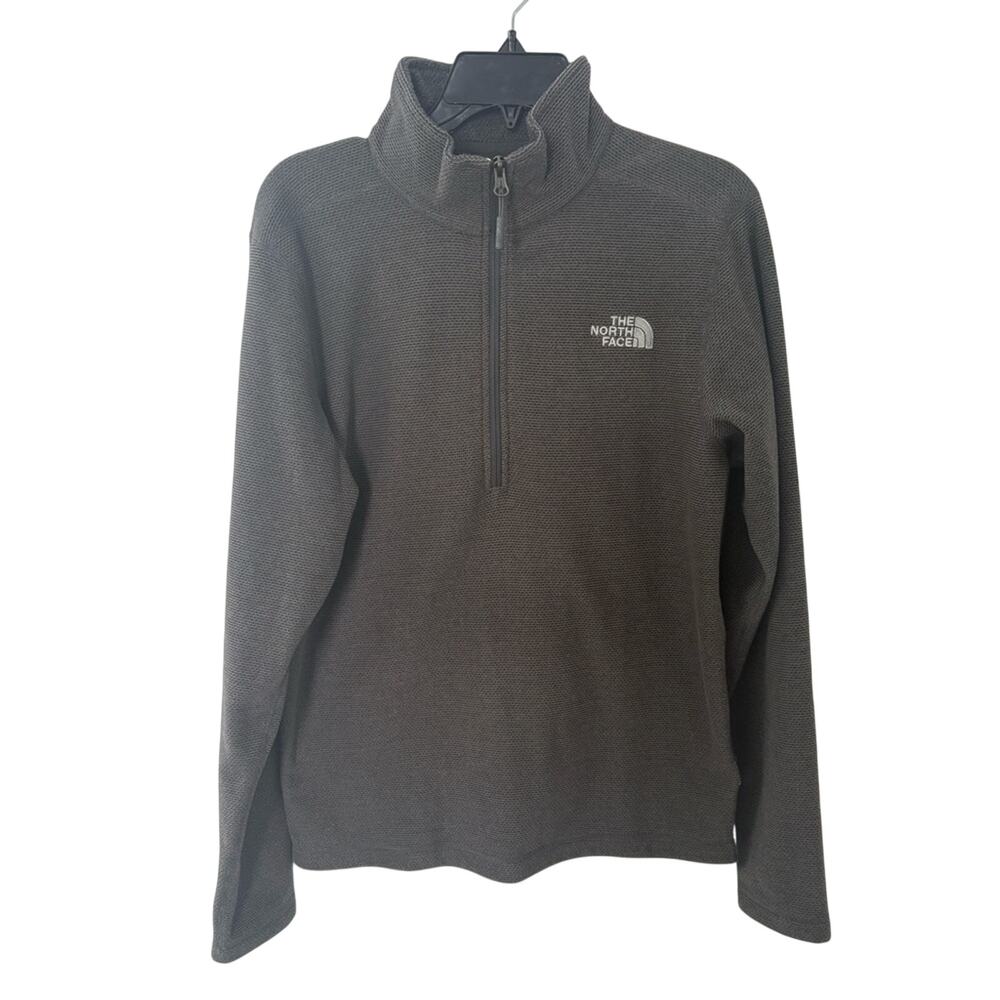 The North Face Texture Cap Rock 1/4-Zip Fleece Size Small